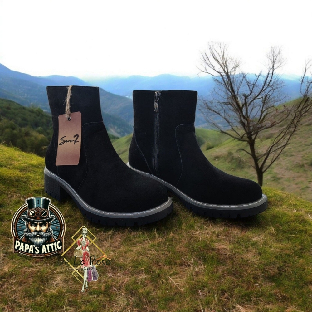 Seven7 Women's Mid Calf Bestie Vegan Boots - NIB